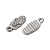 304 Stainless Steel Pendant Rhinestone Settings STAS-B167-08P-2
