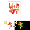 Glow in The Dark Mushroom Switch Wall Stickers MUSH-PW0001-083A-1