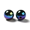 UV Plating Rainbow Iridescent Acrylic Beads PACR-D070-01C-3