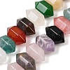 Natural Mixed Stone Double Terminated Point Beads Strands G-T142-97-2