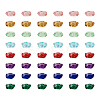  75pcs 5 colors Transparent Resin Beads RESI-TA0001-58-17