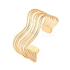 304 Stainless Steel Cuff Bangles for Women BJEW-D306-05G-2