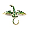 Dragon Alloy Rhinestone Brooches LS-JEWB-K018-14AG-02-1