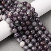 Natural Lepidolite Beads Strands G-G284-A02-8mm-1