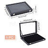 100 Slot Rectangle Dustproof Wood Jewelry Presentation Box AJEW-WH0323-46-2
