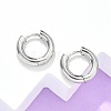Tarnish Resistant 304 Stainless Steel Huggie Hoop Earrings EJEW-F111-14mm-P-1