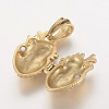 304 Stainless Steel Locket Pendants X-STAS-P137-19G-3