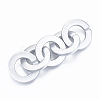Opaque Spray Painted Acrylic Linking Rings OACR-S021-73A-B02-3