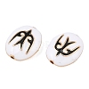 Brass Enamel Beads KK-CBA7BFE-01G-01-2
