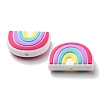 6Pcs Food Grade Eco-Friendly Silicone Focal Beads SIL-YW0001-04E-2