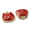 Golden Plated Alloy Charms ENAM-L042-01G-06-3