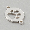 925 Sterling Silver Hollow Connector Charms STER-WH0005-51A-S-2