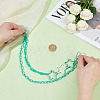 ABS Plastic Cable Chain with Acrylic Paperclip Chains Bag Decorative Chains HJEW-OC00408-3