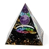 Resin Orgonite Pyramid Display Decorations G-PW0004-55K-1