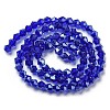 Transparent Electroplate Glass Beads Strands LS-EGLA-A039-T4mm-A06-2