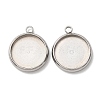 Non-Tarnish 304 Stainless Steel Pendant Cabochon Settings X-STAS-K202-03E-P-2