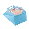 Christmas Theme Rectangle Foldable Creative Kraft Paper Gift Bag CON-B002-02D-6