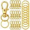 DIY Alloy Swivel Lobster Claw Clasps & Iron Split Key Rings Keychain Finding Kits DIY-YW0010-44G-1