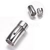 Tarnish Resistant 304 Stainless Steel Bayonet Clasps STAS-O114-031P-D-1
