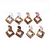Imitation Gemstone Style Acrylic Dangle Earrings EJEW-JE03380-1