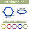 100Pcs 5 Colors Baking Paint Iron Knittings Tool DIY-SC0030-19-2