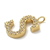 Ion Plating(IP) 304 Stainless Steel Micro Pave Cubic Zirconia Pendants STAS-Z107-03G-18-2