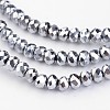 Electroplate Glass Bead Strands LS-EGLA-G014-2mm-FP03-2