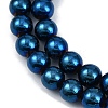 Electroplated Synthetic Magnetic Hematite Beads Strands G-G174-L01-07-3