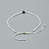 Adjustable Natural Dyed & Heated Black Agate Braided Bead Bracelets BJEW-F391-A02-4