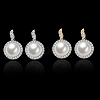 925 Sterling Silver Stud Earrings EJEW-BB33942-9