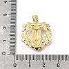 Brass Enamel Pendants KK-Q066-30G-3