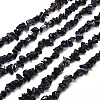 Synthetic  Blue Goldstone Chip Bead Strands G-M205-41-1