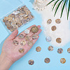 120Pcs Natural Akoya Shell Pendants SHEL-ME0001-01-3