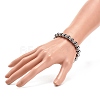 Synthetic Hematite Stretch Bracelet Rhinestone Beaded BJEW-JB08335-02-3