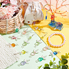 3 Sets Angle with Star Acrylic Pendants FIND-PH0009-12-4