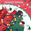 270Pcs 9 Colors Painted Natural Wood Beads WOOD-CD0001-26-4