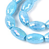Anti-Tarnish Electroplate Glass Beads Strands EGLA-Q130-02A-04-3