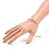 Two Tone 304 Stainless Steel Curb Chains Bracelet with Toggle Clasps for Women BJEW-JB08298-3