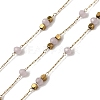 Handmade 304 Stainless Steel Glass Round Link Chains CHS-L032-09G-03-1
