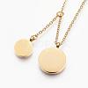 304 Stainless Steel Pendant Necklaces NJEW-P206-37G-3