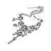 Alloy Skull Bib Necklace LS-NJEW-L175-01AS-2