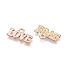 Valentine's Day Theme Alloy Enamel Pendants ENAM-T020-50D-02-2