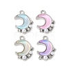 Alloy Glass Pendants PALLOY-E775-02P-1