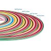 Rectangle 36 Colors Quilling Paper Strips DIY-PH0008-03A-WH-2