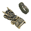 Brass Shackle Clasps KK-WH0816-047AB-1