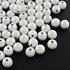 Spray Painted Acrylic Beads MACR-Q154-8mm-001-1