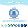 368Pcs 8 Ccolors Baking Paint Pearlized Glass Pearl Round Beads HY-HY0001-08-2