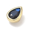 Teardrop Brass Micro Pave Cubic Zirconia Cabochons KK-P345-13G-B09-2