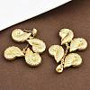 304 Stainless Steel Dangle Stud Earrings EJEW-P325-05G-G-2