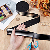 5 Yards Flat Nylon Hot Stamping Striped Elastic Wide Cord OCOR-BC0007-92A-3